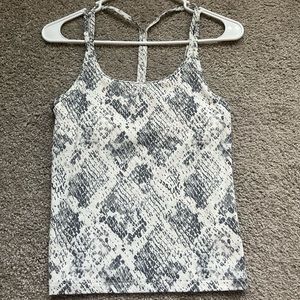 VS PINK Ultimate Padded Strappy Snakeprint Tank